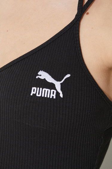 Потник Puma Puma Ribbed Tie-Strap Crop Tank Top Черно | 624255, 5