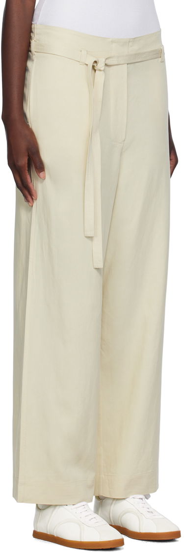 Панталони TOTEME TOTEME Tie-Waist Fluid Trousers Черно | 243-WRB0201-FB0193, 4
