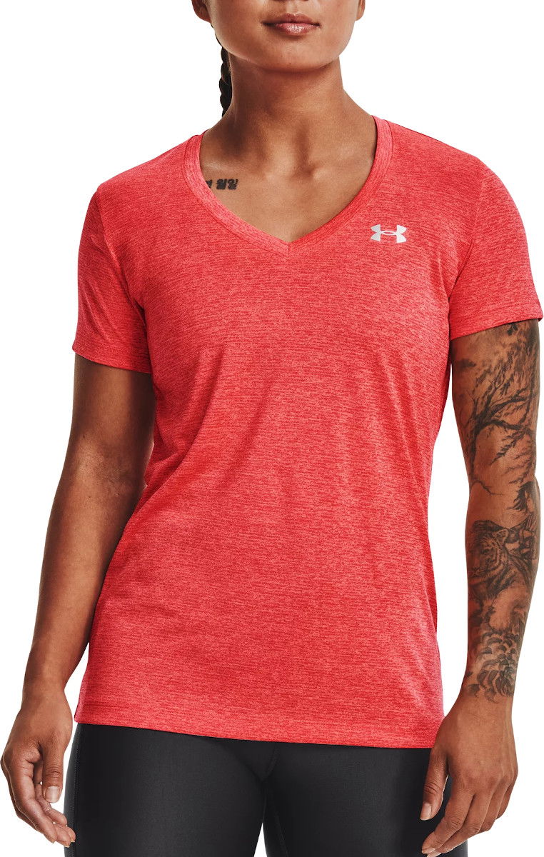 Тениска Under Armour Under Armour Tech Twist V-Neck T-Shirt Червено | 1258568-824, 0