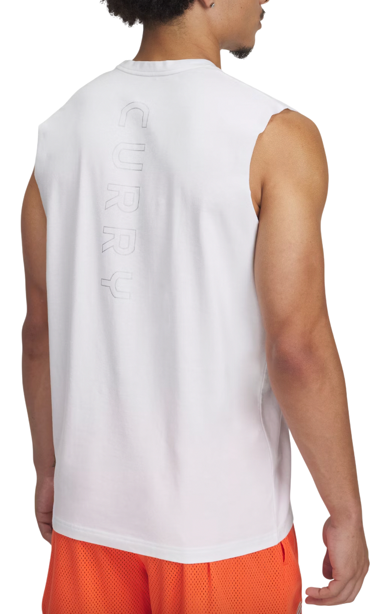 Потник Under Armour Curry Sleeveless T-Shirt Бяло | 1390352-100, 1
