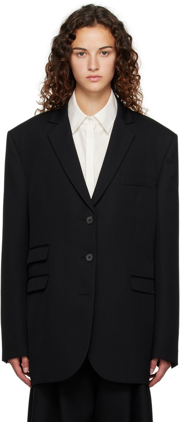 Яке The Row Single-Breasted Blazer Черно | 7728-W2763, 0