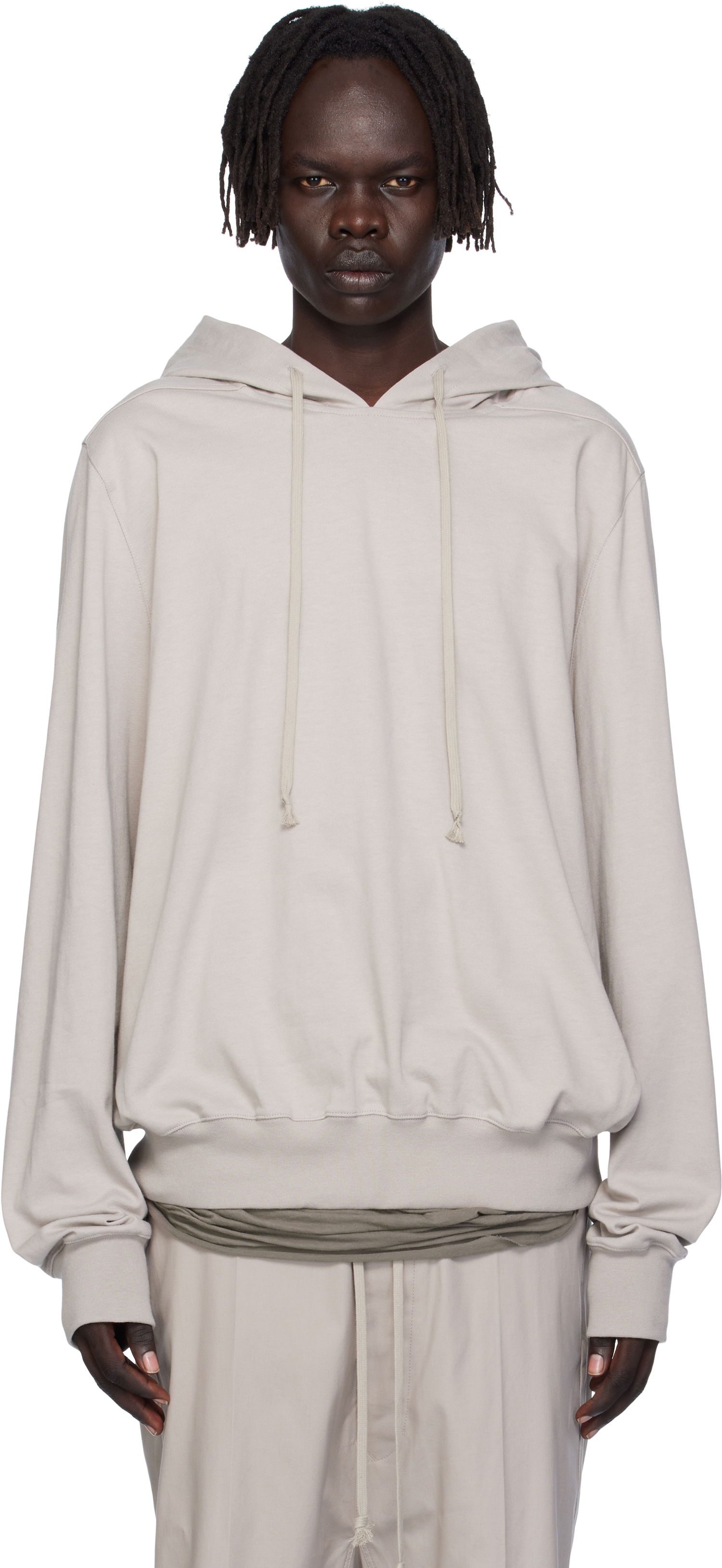 Суитчър Rick Owens Rick Owens Concordians Heavy Jersey Hoodie Бежово | RU02E1281 BA, 0