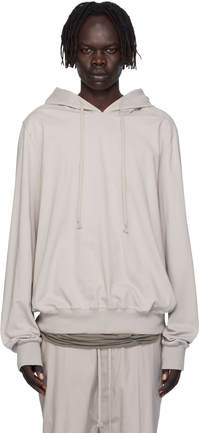 Суитчър Rick Owens Rick Owens Concordians Heavy Jersey Hoodie Бежово | RU02E1281 BA