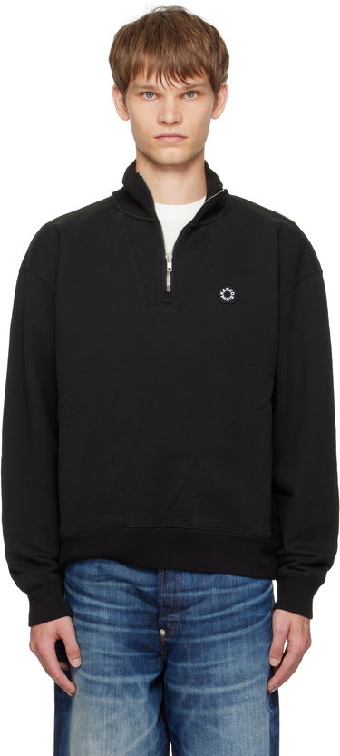 Суитчър KENZO Kenzo Paris 'Boke Flower 2.0' Embroidered Quarter-Zip Sweatshirt Черно | FF55SW2414MC, 0