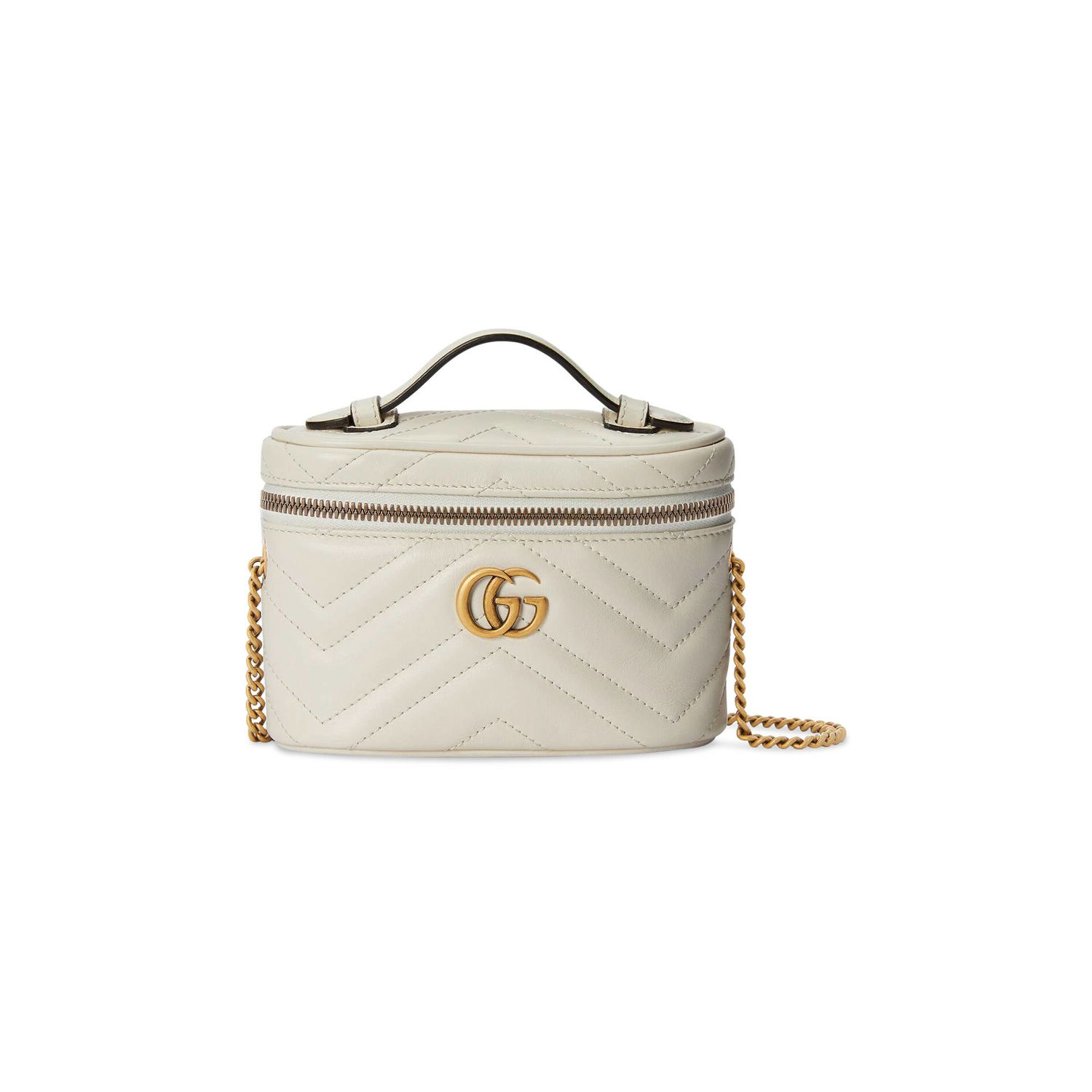 Дамска чанта Gucci GG Marmont Mini Top Handle Bag Бяло | 699515 DTDHT 9022, 1