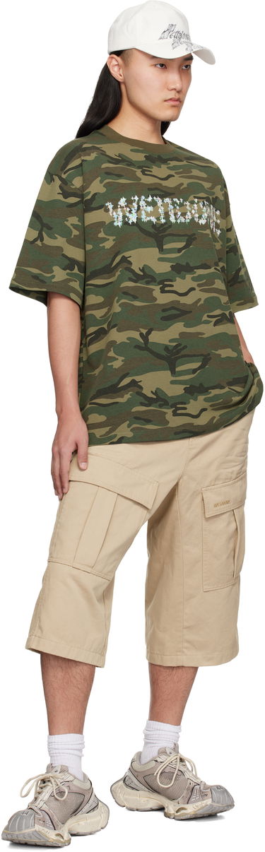 Тениска We11done We11done Camo Sparkle Logo T-Shirt Зелено | WD-TT0-25-741-U-MX, 3