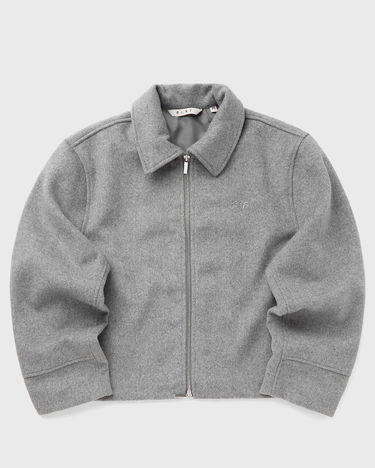 Яке ØLÅF Cropped Wool Jacket Сиво | W220506-HTRGREY, 1