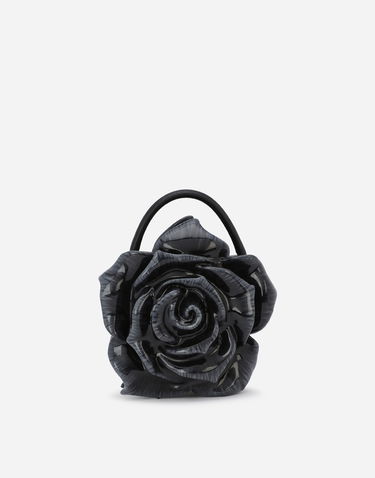 Дамска чанта Dolce & Gabbana Dolce & Gabbana Dolce Box Bag with Rose Design Черно | BB7246AY9888B956, 3