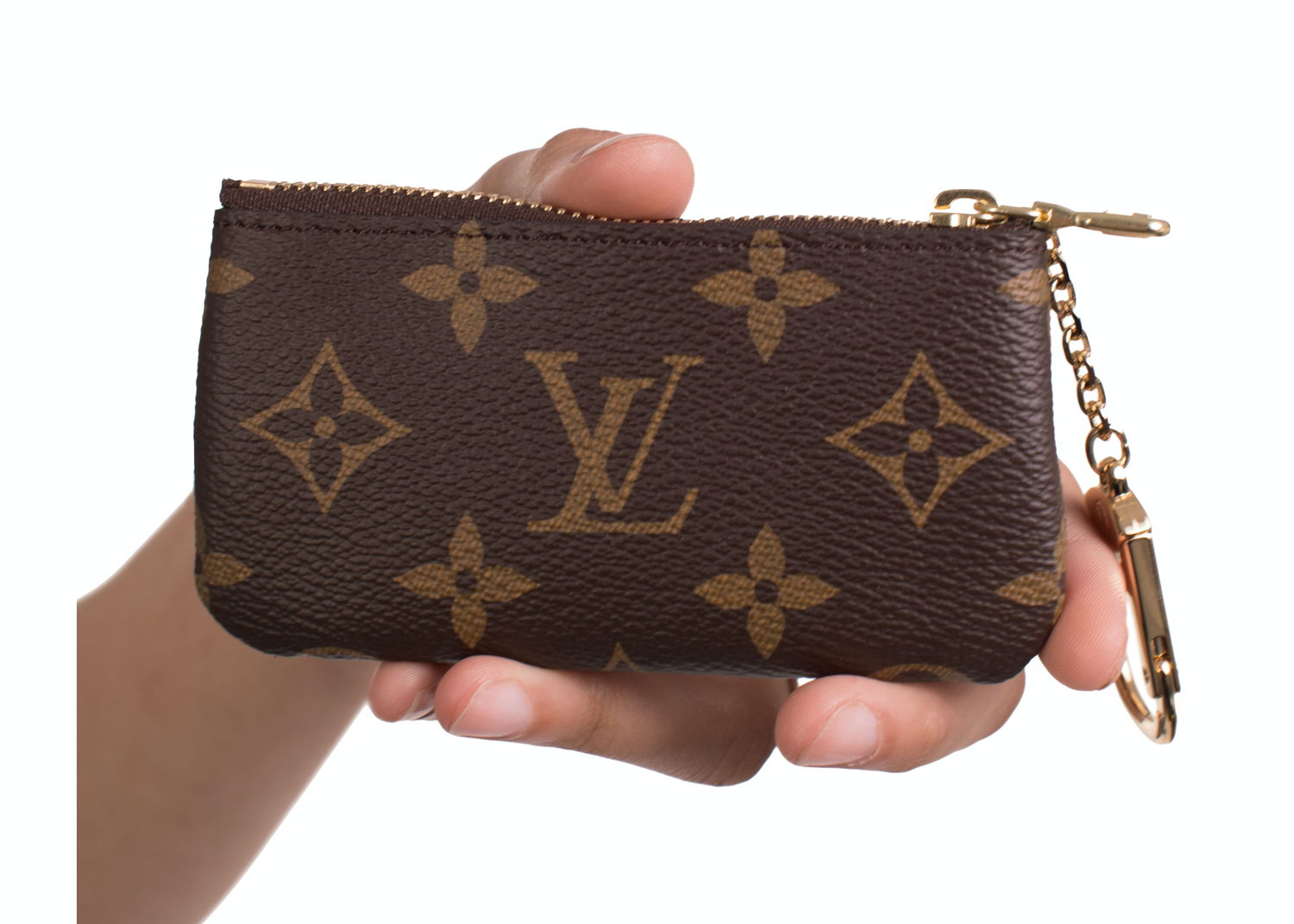 Ключодържатели Louis Vuitton Key Pouch Monogram Brown Кафяво | M62650, 1
