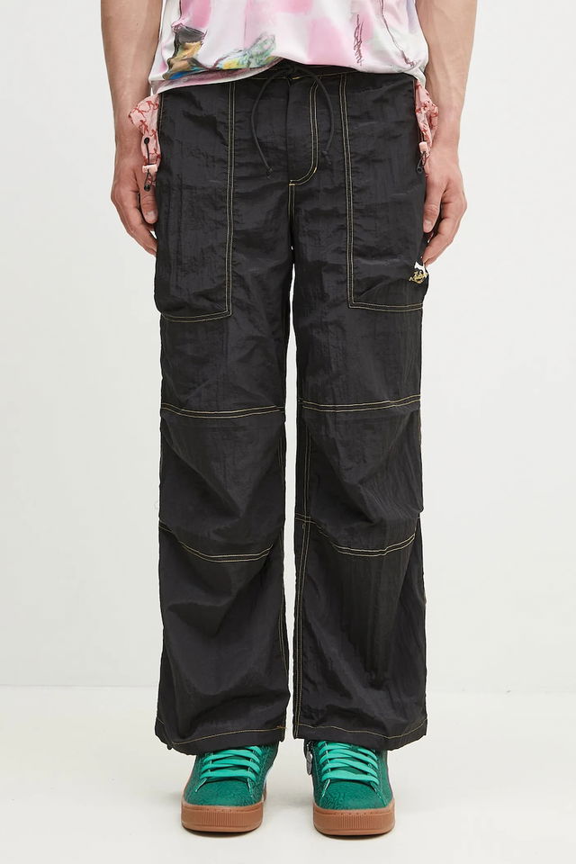 KIDSUPER Crinkled Contrast Stitch Pants