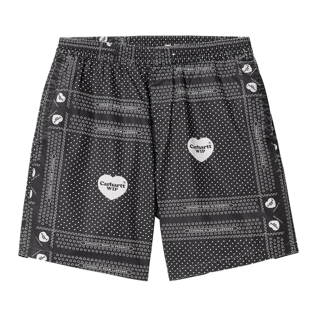 Къси панталони Carhartt WIP Heart Bandana Shorts Черно | I033076.24MXX, 0