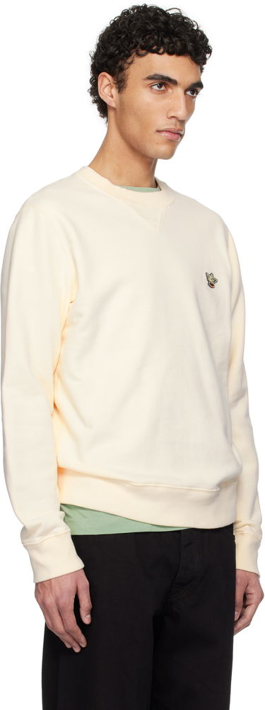 Пуловер MAISON KITSUNÉ Maison Kitsuné Barista Fox Patch Sweatshirt Тъмно синьо | OU00301KM0330, 4