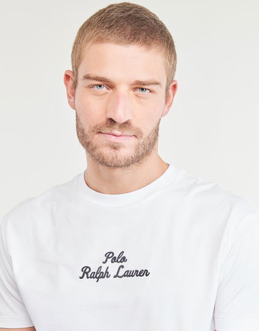 Тениска Polo by Ralph Lauren Polo Ralph Lauren T-SHIRT AJUSTE EN COTON POLO RALPH LAUREN CENTER Бяло | 710936585002, 4