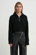 SONORE Half-Zip Cropped Sweater