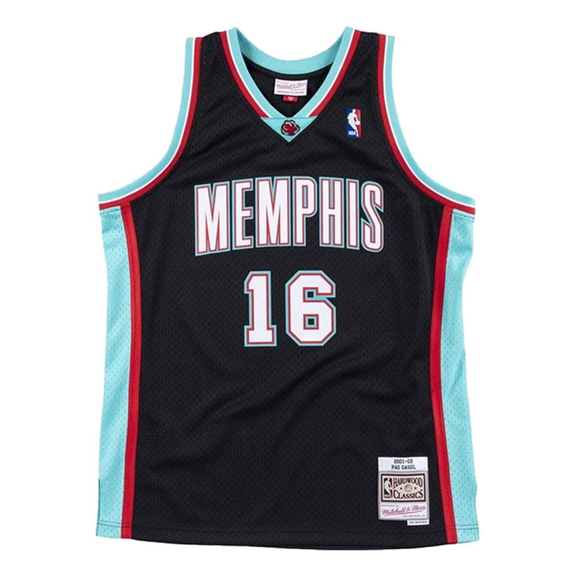 Фланелка Mitchell & Ness Memphis Grizzlies Pau Gasol Swingman Jersey Черно | SMJYLG19015-MGRBLCK01PGA