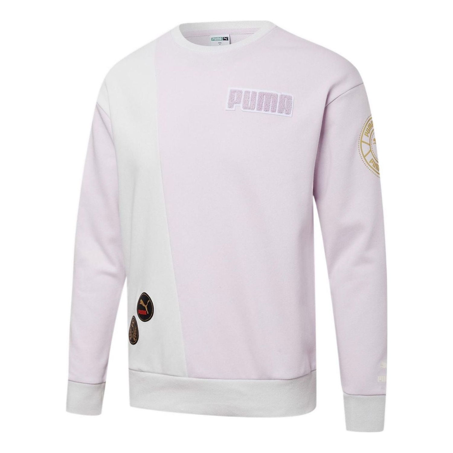 Пуловер Puma Mix Badge Long Crew Sweater Лилаво | 537008-17, 0