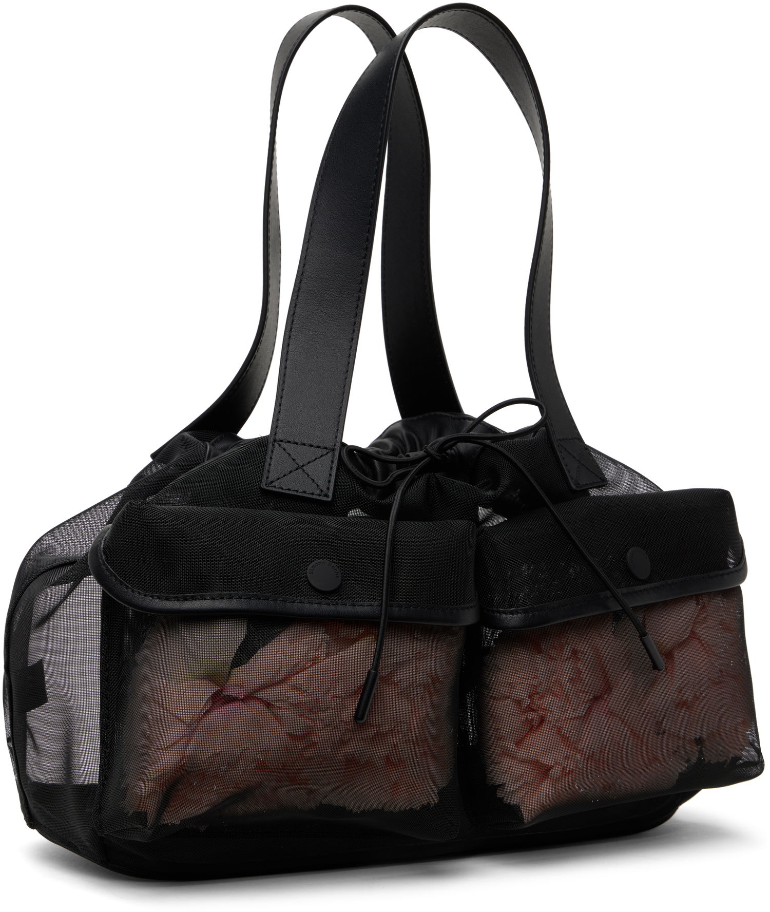 Дамска чанта Simone Rocha Simone Rocha Carnation Pocket Tote Черно | BAG186F 0805, 1