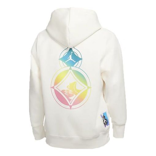 Суитчър Jordan Air Jordan New Year Pattern Knit Hoodie Бяло | CU2323-110