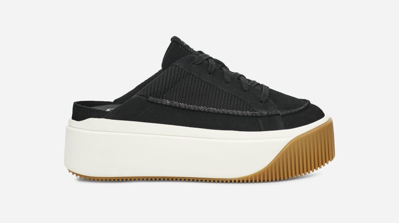 Облекло UGG ® EZ-Duzzit Mule Sneaker for Women in Black, Size 5, Suede Черно | 1152756-BLK