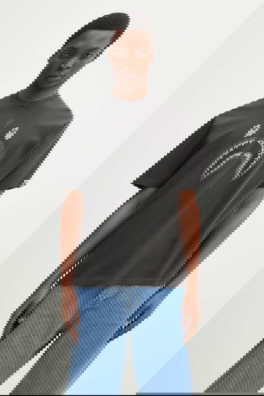 Тениска BAPE Garment Dye Shark Relaxed Fit T-shirt Сиво | 1K80109316, 0