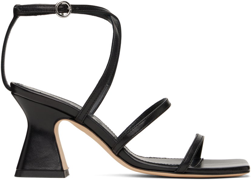 Аксесоари Aeyde Aeyde Edda Leather Heeled Sandals Черно | A11-HS-HLMS75CH152-SS25-800-007