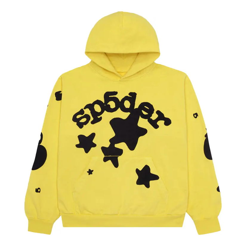 Суитчър Sp5der Sp5der Beluga Hoodie Жълто | 2406-1SS230106BH-GOLD