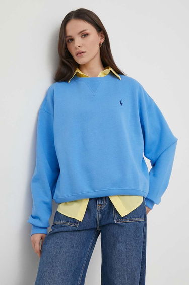 Суитчър Polo by Ralph Lauren Blue Applique Crewneck Sweatshirt Синьо | 211936820, 0