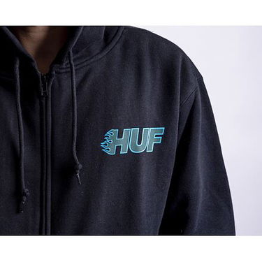 Суитчър HUF Enforcer Hoodie Black Черно | pf00522-black, 2