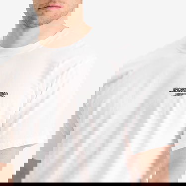Тениска Neighborhood Men's SS-2 T-Shirt, Size Large Бяло | 251PCNH-ST02-WHTXBLK, 5