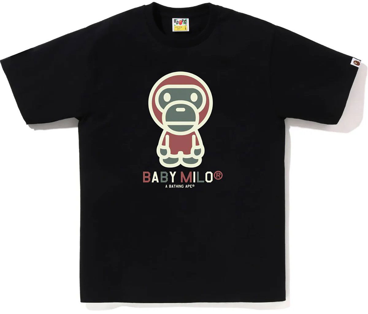 Тениска BAPE A Bathing Ape Baby Milo Graphic T-Shirt XXL Черно | 002TEJ801007M-BLK, 0