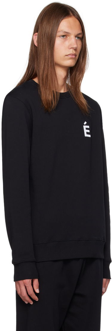 Суитчър Études Black Sweatshirt With Logo Черно | C00ME203A01599, 4