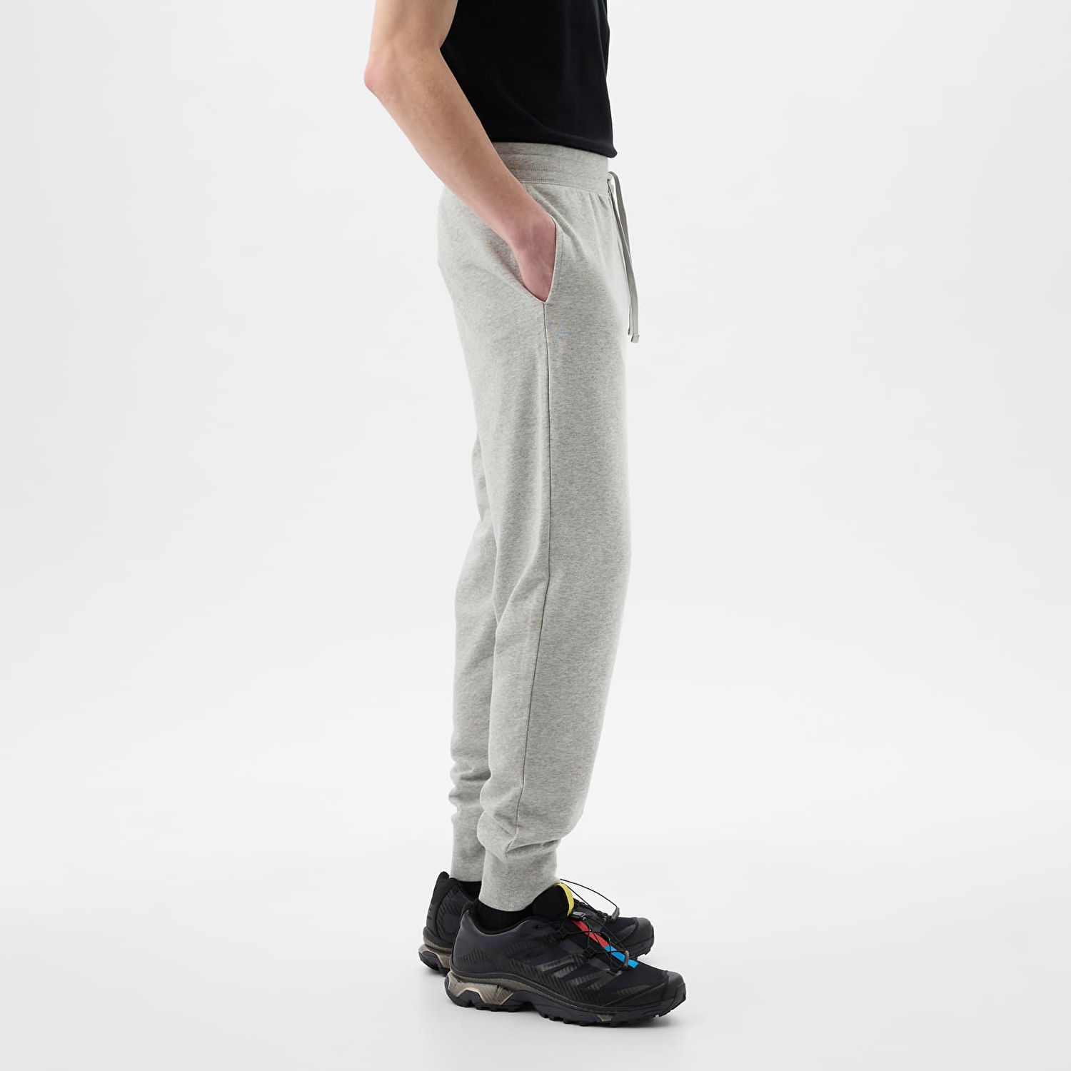 Спортни панталони GAP French Terry Logo Joggers B08 Сиво | 868463-02, 1