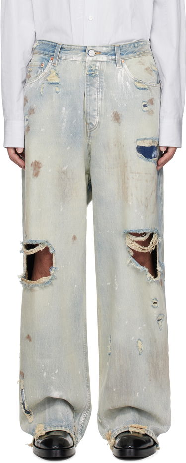 Дънки VETEMENTS Vetements Trashed Baggy Jeans Синьо | UA66PA590L, 0