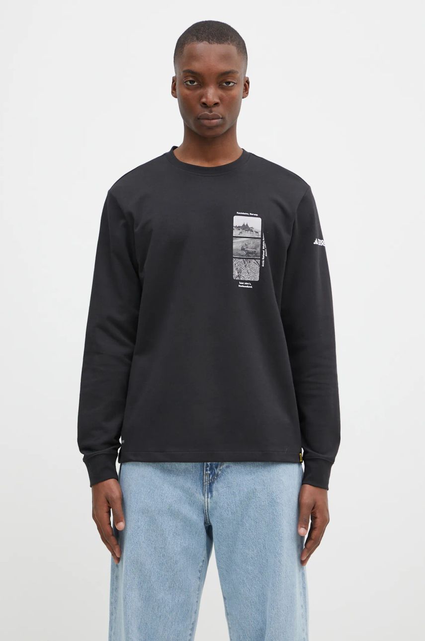 Тениска adidas Originals National Geographic Unitefit GFX Long Sleeve T-Shirt Черно | IX5613, 0