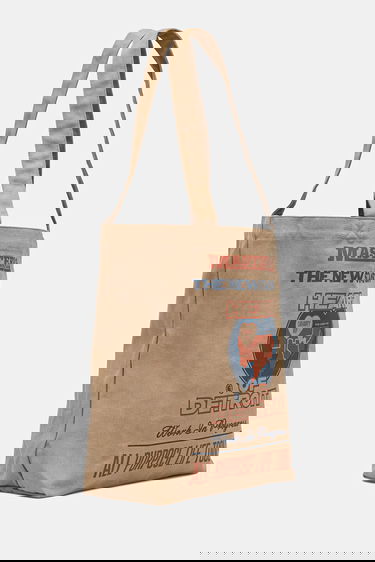 Голяма пазарска чанта Carhartt WIP Work In Progress Heart of Detroit Canvas Graphic Tote Arcan Print Бежово | I033975.34GXX, 4