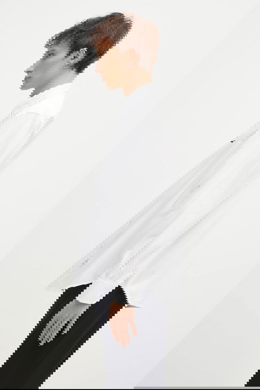 Риза AAPE by A Bathing Ape Moon Face Logo Regular Fit Button-Down Shirt Бяло | AAPSTM8495XXN, 1