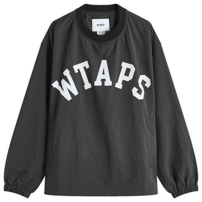 Яке WTAPS Applique Pullover Track Top Black Черно | 242CWDT-SHM03-BLK