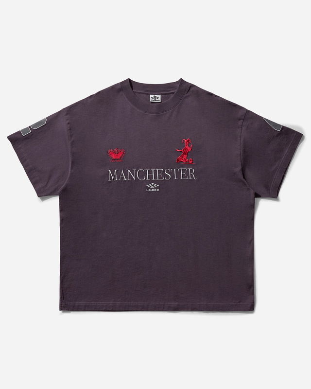 Manchester Embroidered Crown and Jester T-Shirt