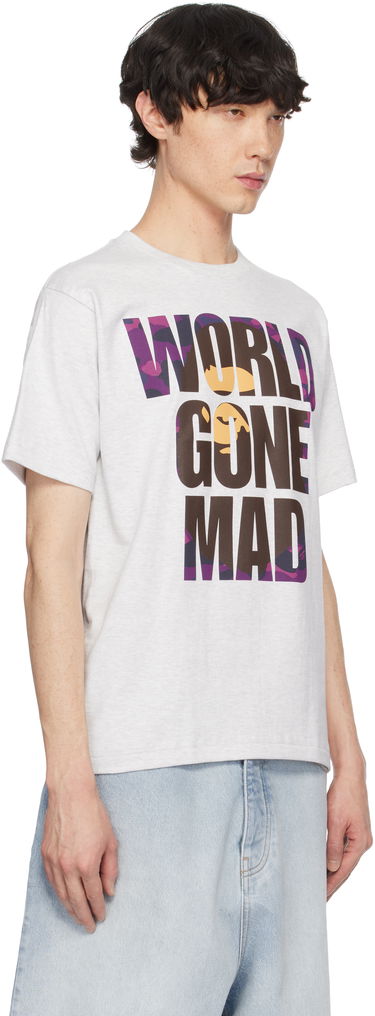 Тениска BAPE WGM Ape Head Overlap T-Shirt Сиво | 001TEK801024M, 1
