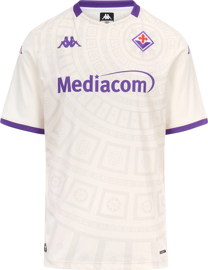 Фланелка Kappa Kappa Fiorentina Away Jersey 2025/26 Бяло | 38234zw-a08