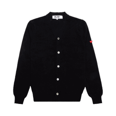 Пуловер Comme des Garçons PLAY Small Heart Cardigan Черно | AZ N042 051 1, 0