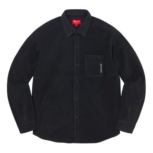 Риза Supreme Polartec Fleece Button-Up Shirt Черно | SUP-FW21-358
