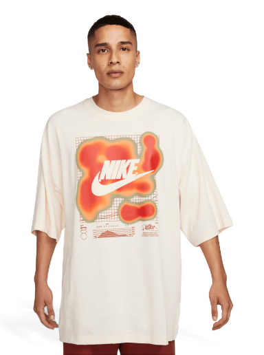 Тениска Nike Sportswear Swoosh Tee Бежово | FD1309-838