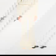 Flaminia Ribbed Flare Pants Sw Cream