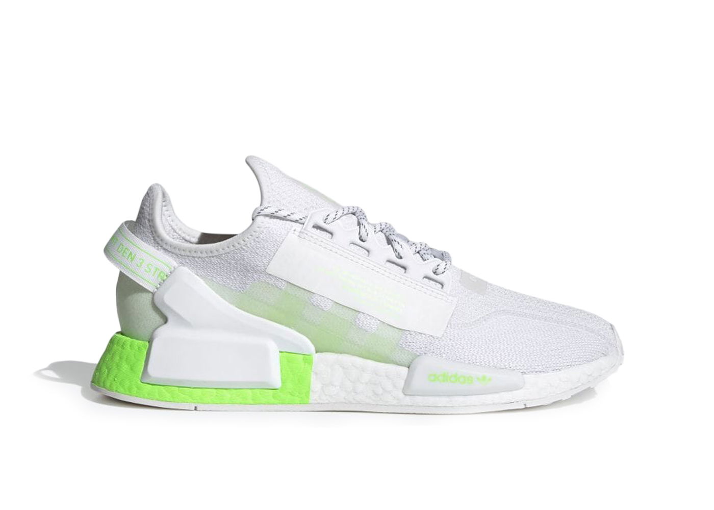 Кецове и обувки adidas Originals NMD R1 V2 White Signal Green Бяло | GX4985, 0