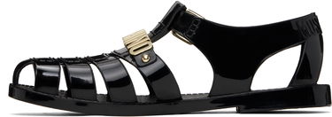 Аксесоари Moschino Moschino Jelly Lettering Logo Sandals Черно | MA16501G1M M20 000, 2