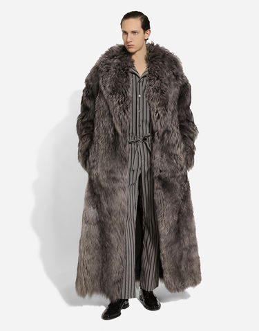 Палта Dolce & Gabbana Shearling Coat Gray Сиво | G049VLFUP88N4032, 1