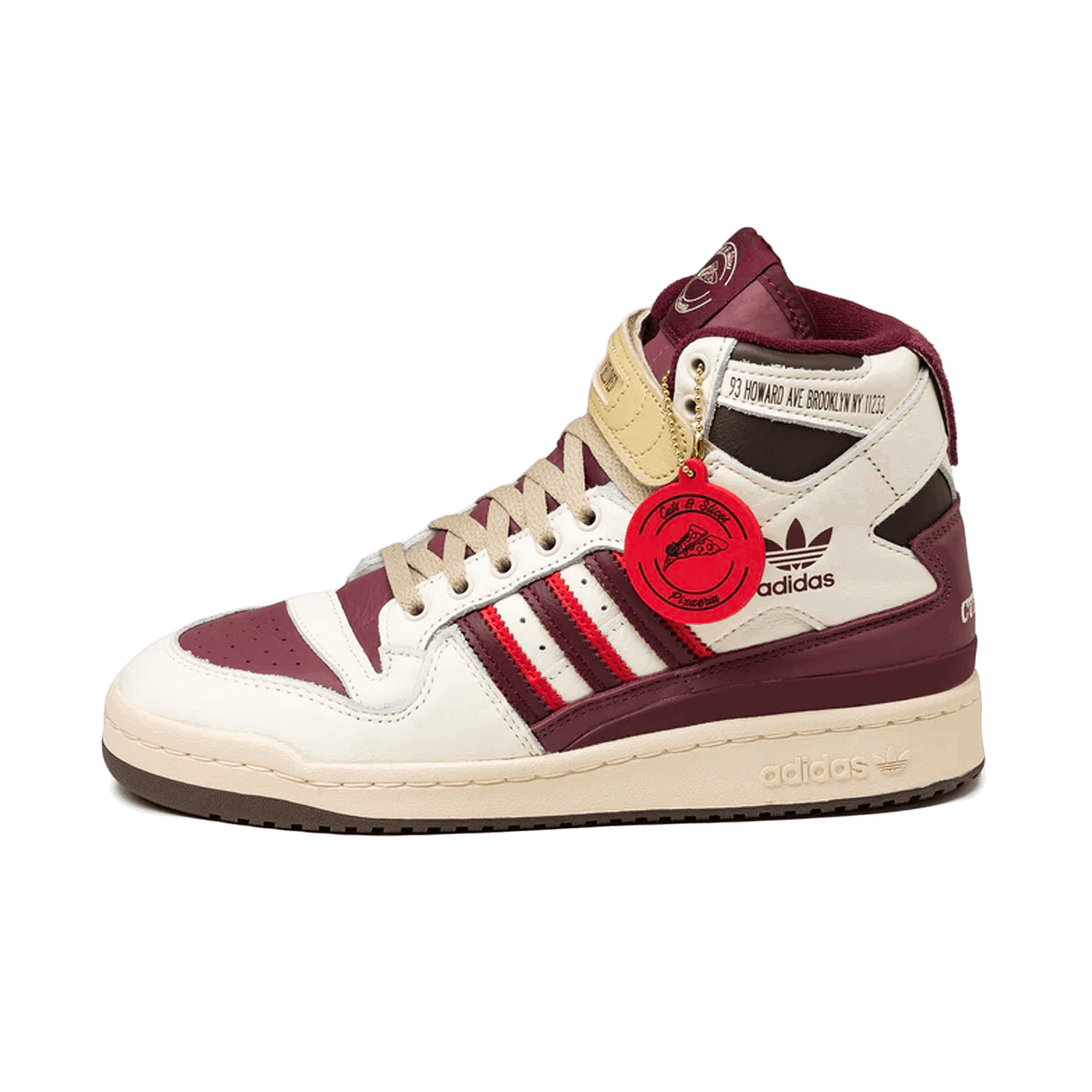 Кецове и обувки adidas Originals Forum High "Cuts & Slices" Бургунди | FZ6567, 0