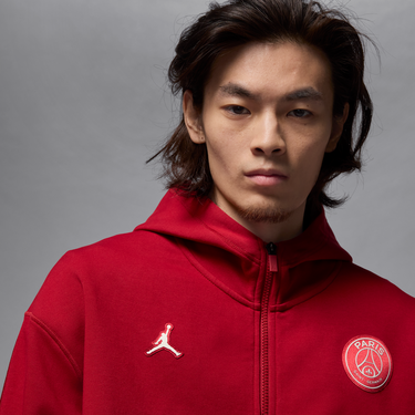 Суитчър Nike Paris Saint-Germain Full-Zip Hoodie Червено | HQ2198-659, 2