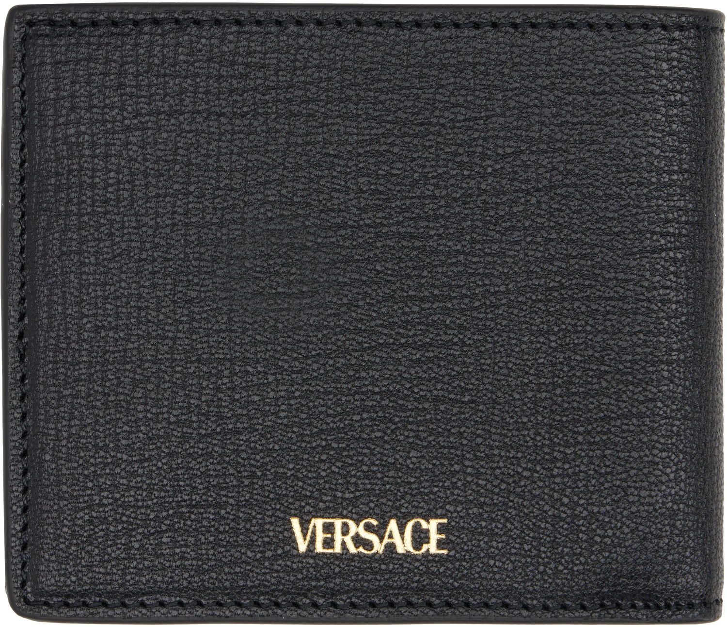 Портфейл Versace Bifold Leather Wallet with Logo Accent Черно | DPU2463_1A10544, 1